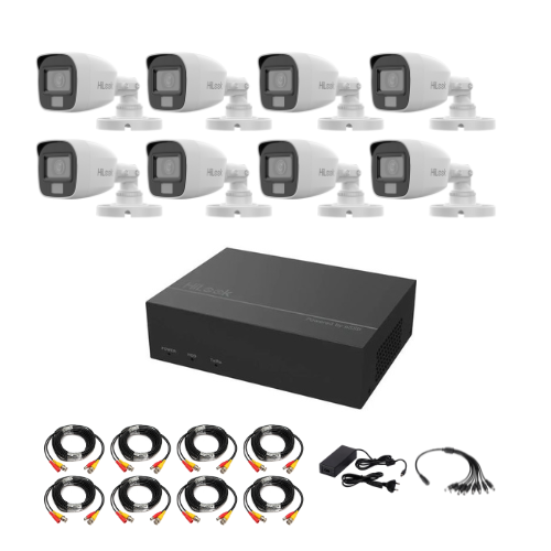 NEW! HILOOK 8Ch 2MP eDVR 512GB Bullet CCTV DIY Kit | Smart Hybrid