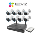 EZVIZ 3MP H3 Wireless 8 Channel Kit | 8 Cameras | 1TB HDD