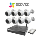 EZVIZ 2MP C3TN Wireless 8 Channel Kit | 8 Cameras | 1TB HDD