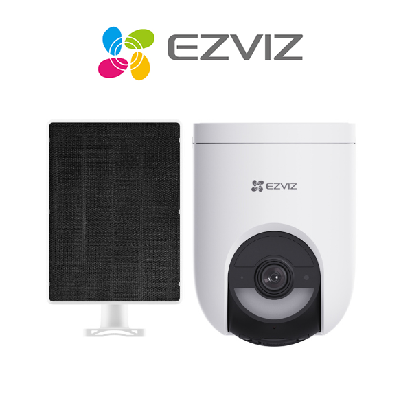 EZVIZ WiFi HB8 Lite + Solar Panel 5W Smart Home Battery Camera Kit | All-Day Recording with Always-On Video Mode