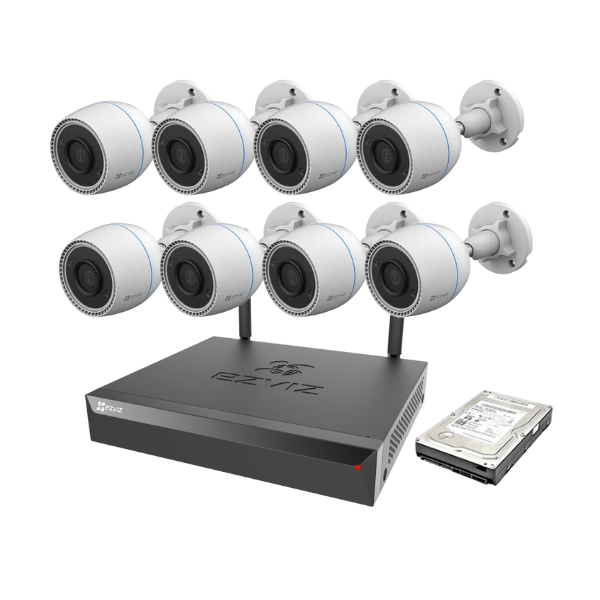 EZVIZ 2MP C3TN Wireless Channel Kit Cameras 1TB HDD