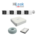 NEW! HiLook 8 Ch NVR - 4x 8MP IP 180° CCTV System | 1TB HDD |Smart Hybrid Light 30M