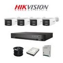 HikVision 8 Ch Turbo HD Kit - 4x Hikvision 5MP 3K ColorVu Audio Dual-Lens Fixed Camera, 1TB, 100m RG59
