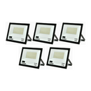 **Pack of 5** 100w LED Ultra Thin Mini Floodlight