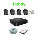 Tiandy 4 Camera IP Kit-8CH NVR & 1TB HD
