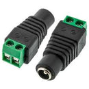 100 x Female DC plugs with terminals
