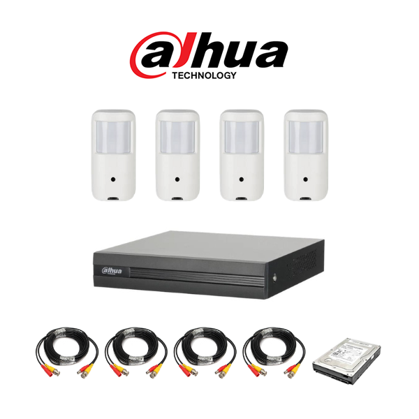 Dahua 4 Channel Hidden Pinhole DIY CCTV system