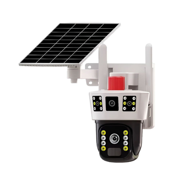 6MP 3K 4G 3 Camera Solar Smart Pan Tilt Camera | Works with a SIM Card