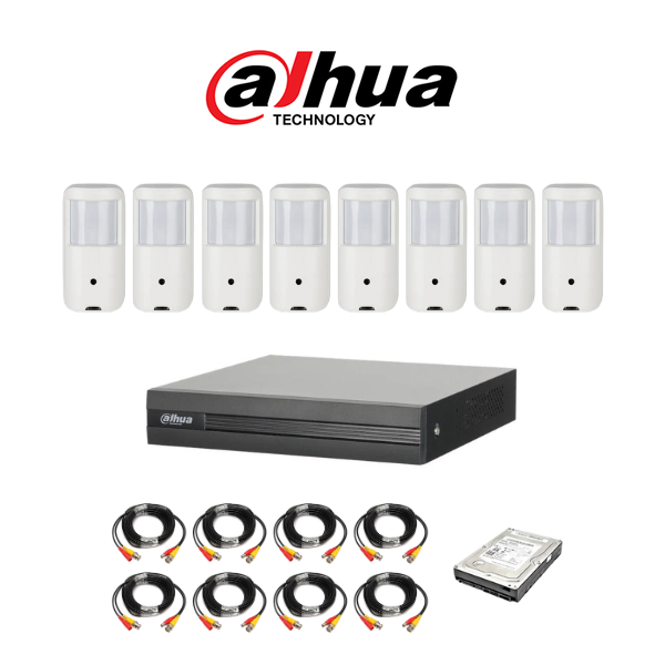 Dahua 8 Channel Hidden Pinhole DIY CCTV system