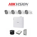 Hikvision 4ch Turbo HD Kit - HD DVR _ 4 x 1080p ColorVu SMART HYBRID cameras - 40m Full colour night vision - 500GB HDD - 100m Cable