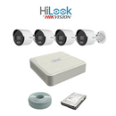 HiLook by Hikvision 4ch IP ColorVU Kit - 4ch NVR - 4 x 4MP IP ColorVU cameras 30M Night Vision, 1TB HDD, 100M Cable