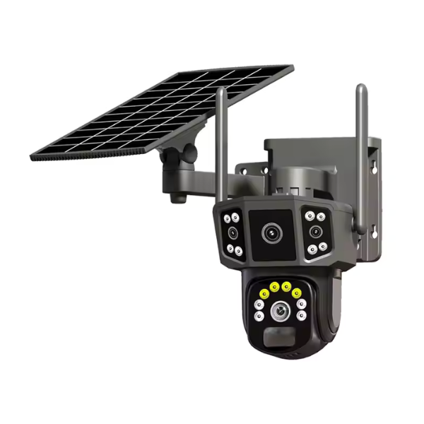 V380 Pro Pan Tilt 4G 4K Solar Security Camera | 3 Cameras | Works with a SIM Card