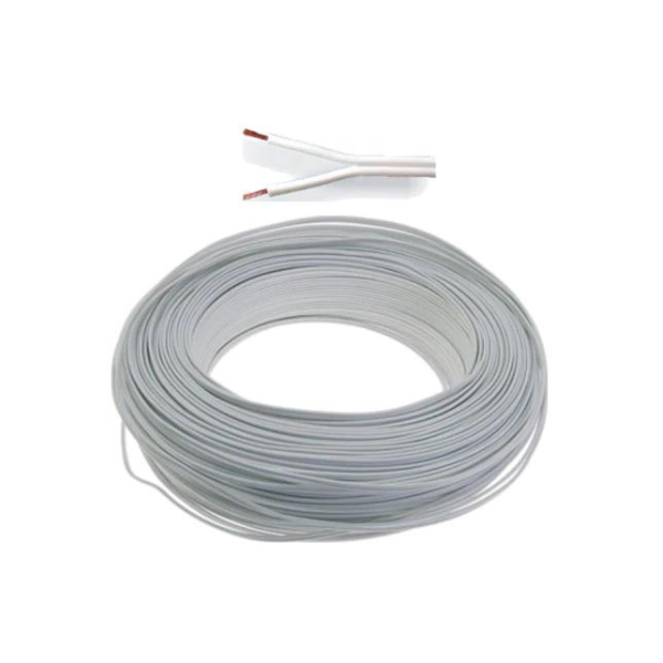 6 Core Stranded Cable, Pure Copper 100m | White