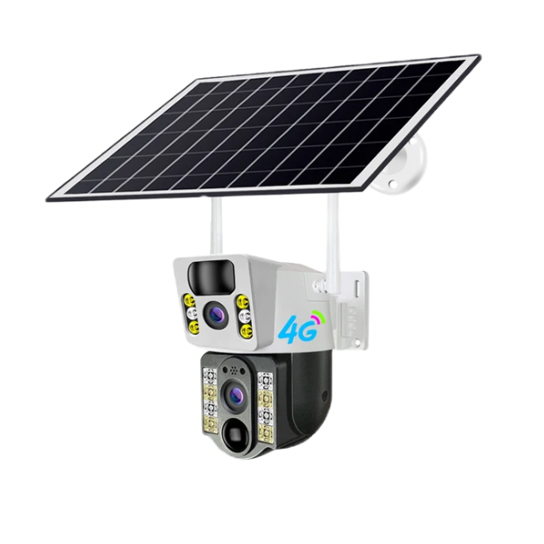 SALE! NEW! 4G SOLAR DUAL PTZ CAMERA 4MP | Motion Tracking IP66 Security Camera | Works with a Sim Card