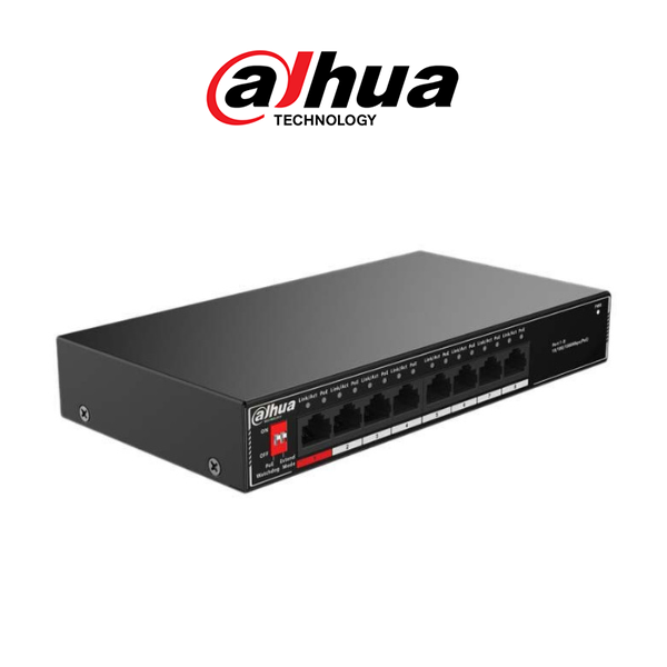 Dahua Switch Unmanaged 8 PoE 10/100 2-Port GB RJ45 96W