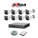 Dahua 2MP IP POE Camera Kit - 8ch NVR - 8 x 2MP IP cameras - 1TB HDD - 100M cable - 30M Night vision