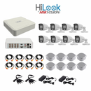 Hilook SMART HYBRID 1080P 8 Channel DVR & 8 Bullet Cameras DIY CCTV KIT