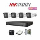NEW! Hikvision 4ch Turbo HD kit - HD DVR - 4 x 2MP Two Way Audio & Siren - 1TB HDD - 100m Cable - 20m Night vision