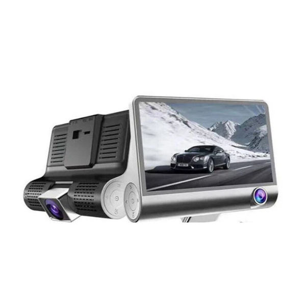 4″ Screen Car Dash Camera with 3 cameras, night vision