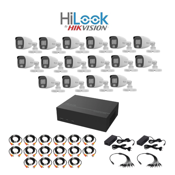 NEW! HILOOK 16Ch 2MP eDVR 1TB Bullet CCTV DIY Kit | Smart Hybrid