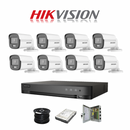 NEW! Hikvision 8 Channel 3K 5MP 40M ColorVu Kit | 8x 5MP SMART HYBRID Colorvu Cameras | 1TB HDD | 100m RG59 | 40M