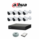 Dahua 2MP IP POE Camera Kit - 8ch NVR - 8 x 2MP IP cameras - 1TB HDD - 100M cable - 30M Night vision