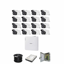 HikVision 16 Ch Turbo HD Kit - Embedded DVR - 16 x HD1080P Camera - 80M Night vision - 2TB HD - 200m Cable