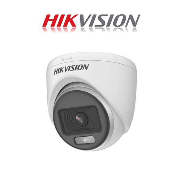 Hikvision Turbo HD 1080p 2MP ColorVu Fixed Turret Camera - 40m Full Colour Night vision