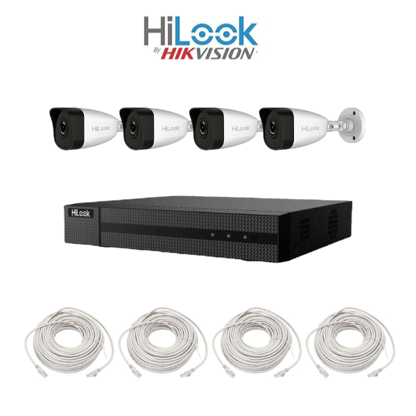 HiLook by Hikvision 2MP IP camera kit - DIY, 30M Night vision (IP not analogue)
