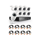 DIY 8 Channel AHD kit with 1.3MP digital camera's, 720P recording and internet remote viewing