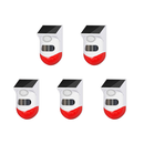 **Pack of 5** Advanced PIR Outdoor Solar Alarm with Remote Control-white (R540 Each)