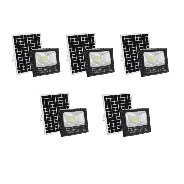 **pack of 5** Solar 60w LED Floodlight with Remote Control & Day/night switch ( R900 each)