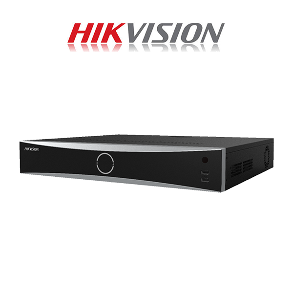 Hikvision AcuSense NVR, 16ch, 16 POE, 4 SATA up to 12MP, 4K Resolution