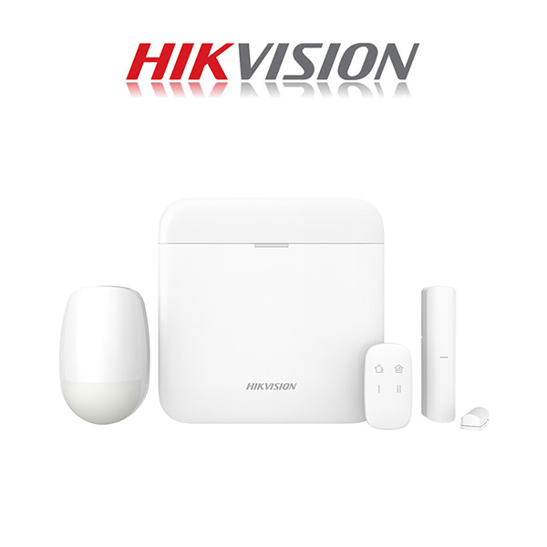 Hikvision AX PRO DS-PWA64-Kit-WE Home Security Kit, up to 64 Wireless Zones/Outputs, up to 30 users