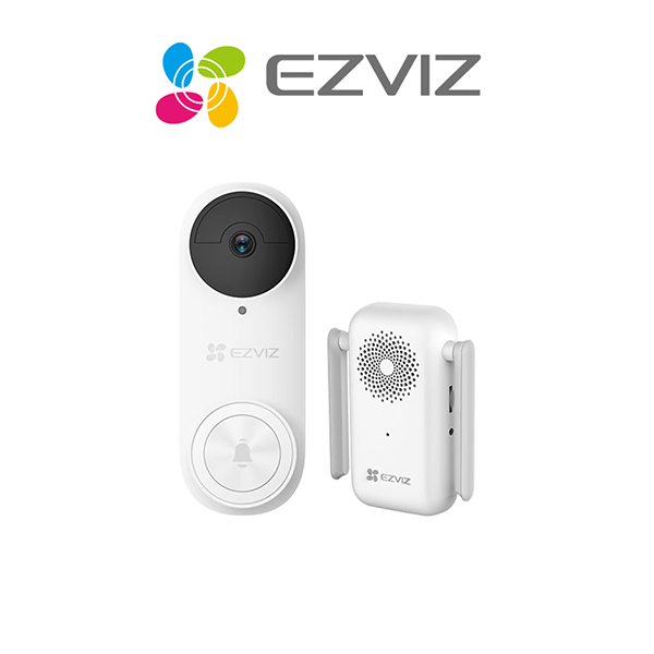 Hikvision EZVIZ battery powered video doorbell kit with night vision