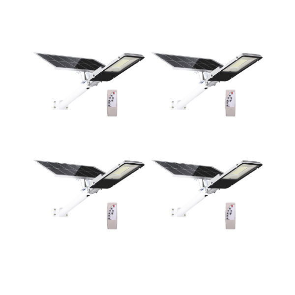 ** Pack of 4 ** 200w LED Solar Street Light with bracket & Pole, Day/night switch & remote control ( R1599 each)