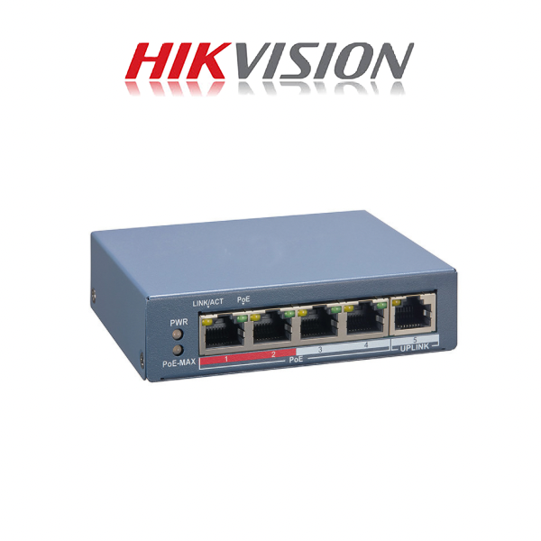 HIKVISION 4 Port Fast Ethernet Smart POE Switch