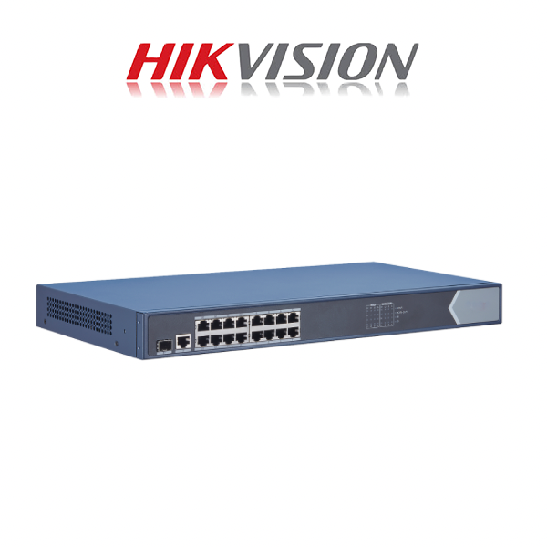 HIKVISION 16 Port Gigabit Unmanaged POE Switch